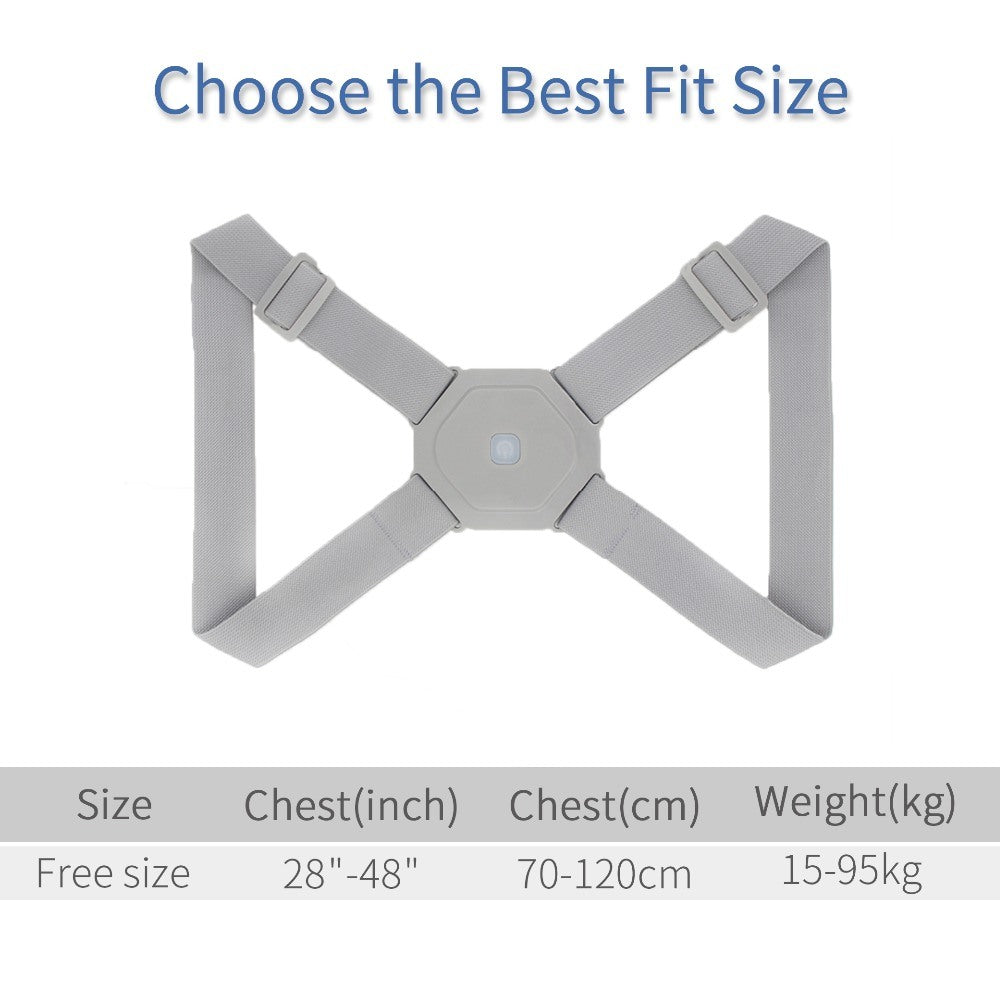 1pc Posture Corrector Hunchback Corrector With Sensor Vibration Reminder For Men And Women - Home Brains And Brawn