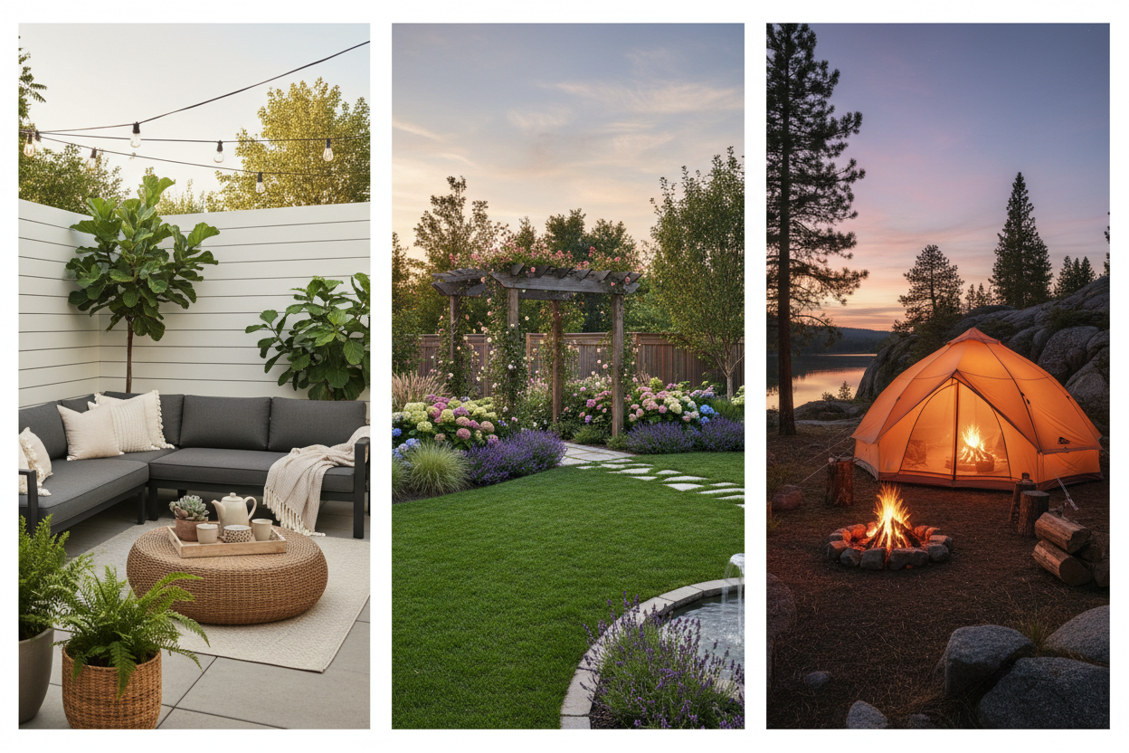 Outdoor Camping Patio Adventure Camps Outing Patio Survive Survivor Forest Mountains Furniture - Home Brains And Brawn