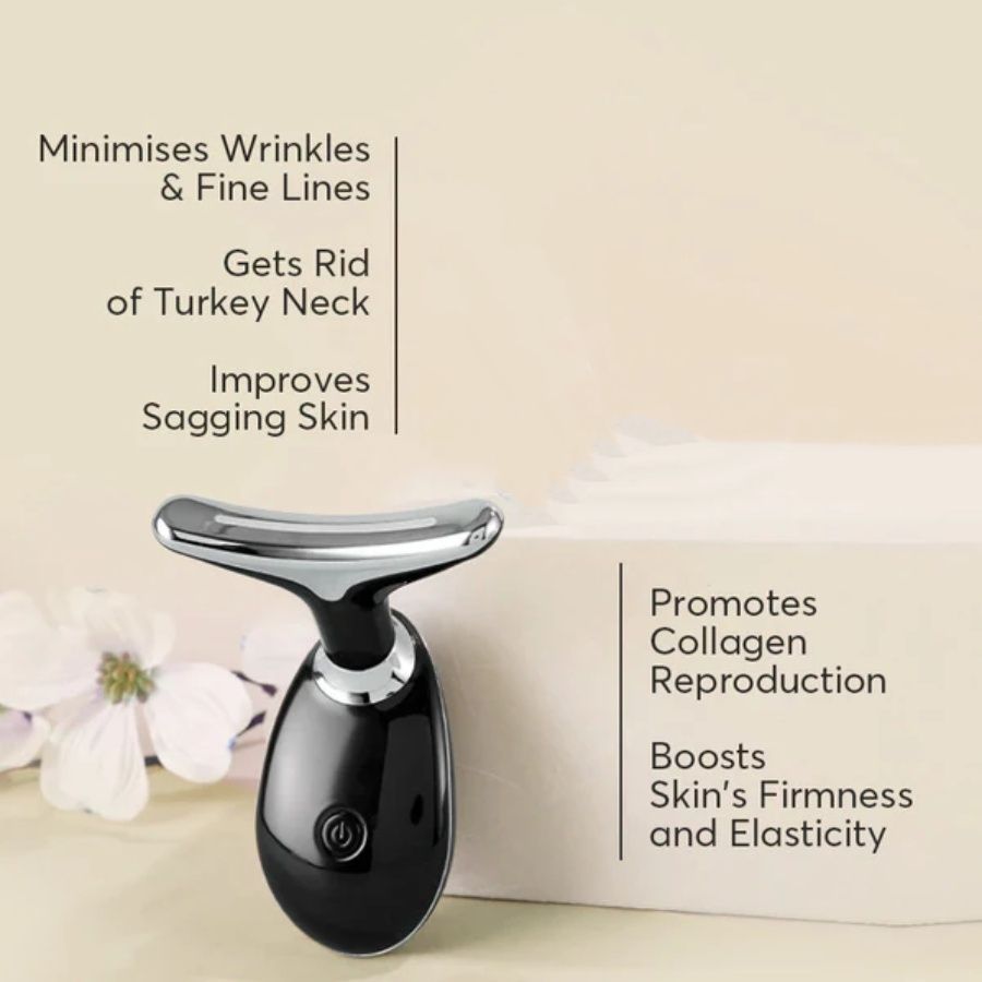 LiftGlow Pro Neck, Face, Arms Sculpt & Soothe Skin Massager with Heat Therapy