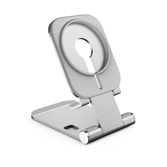 High Quality Wireless Charger Phone Stand Silver Aluminium Alloy Phone Holder