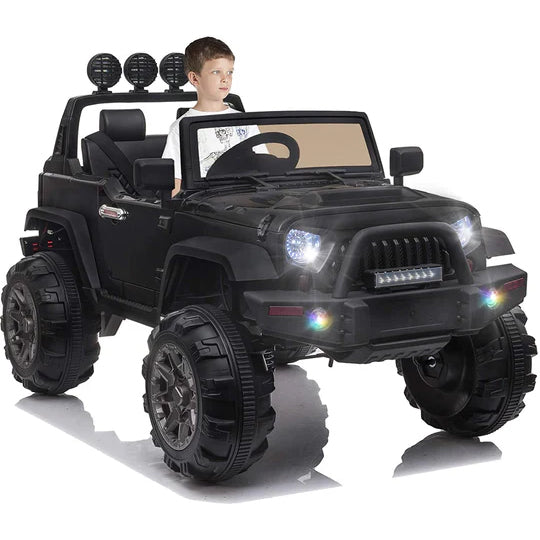 Kid's Electric Ride on Car, 12V Powered Motor, Parental Remote Control, LED Lights, MP3, Seat Belt
