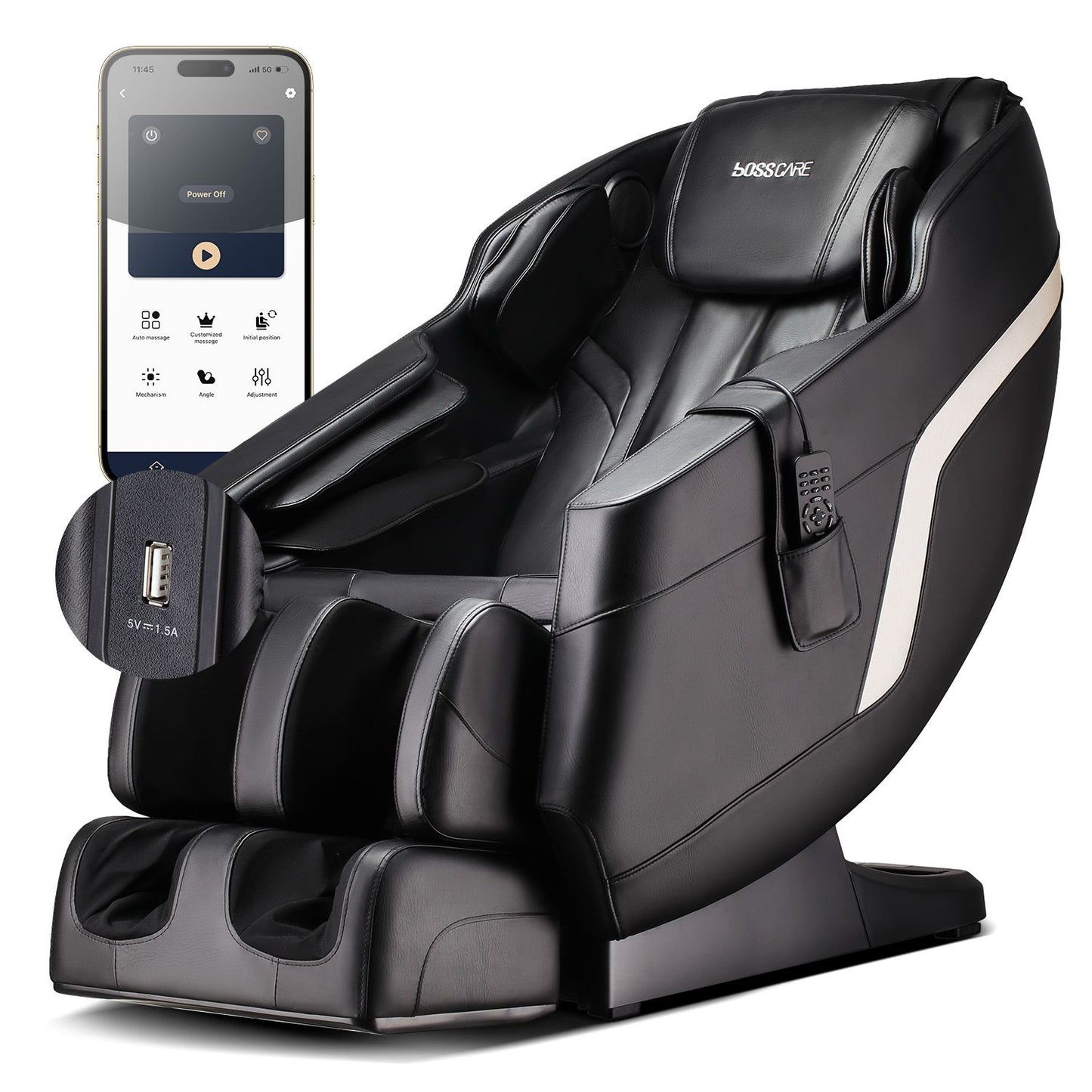 Full Body Zero Gravity Massage Chair with Bluetooth