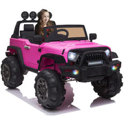 Kid's Electric Ride on Car, 12V Powered Motor, Parental Remote Control, LED Lights, MP3, Seat Belt