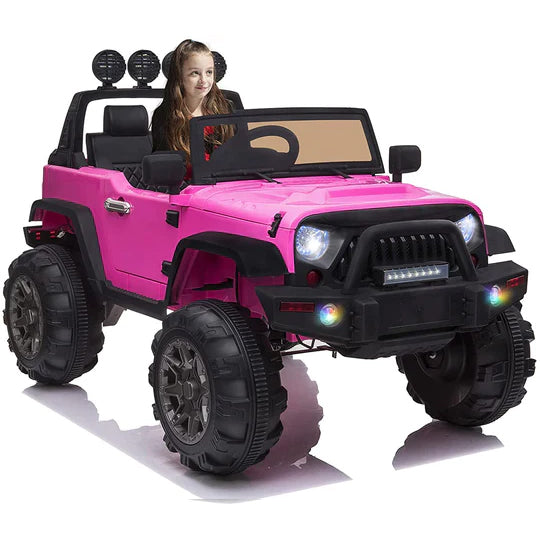 Kid's Electric Ride on Car, 12V Powered Motor, Parental Remote Control, LED Lights, MP3, Seat Belt