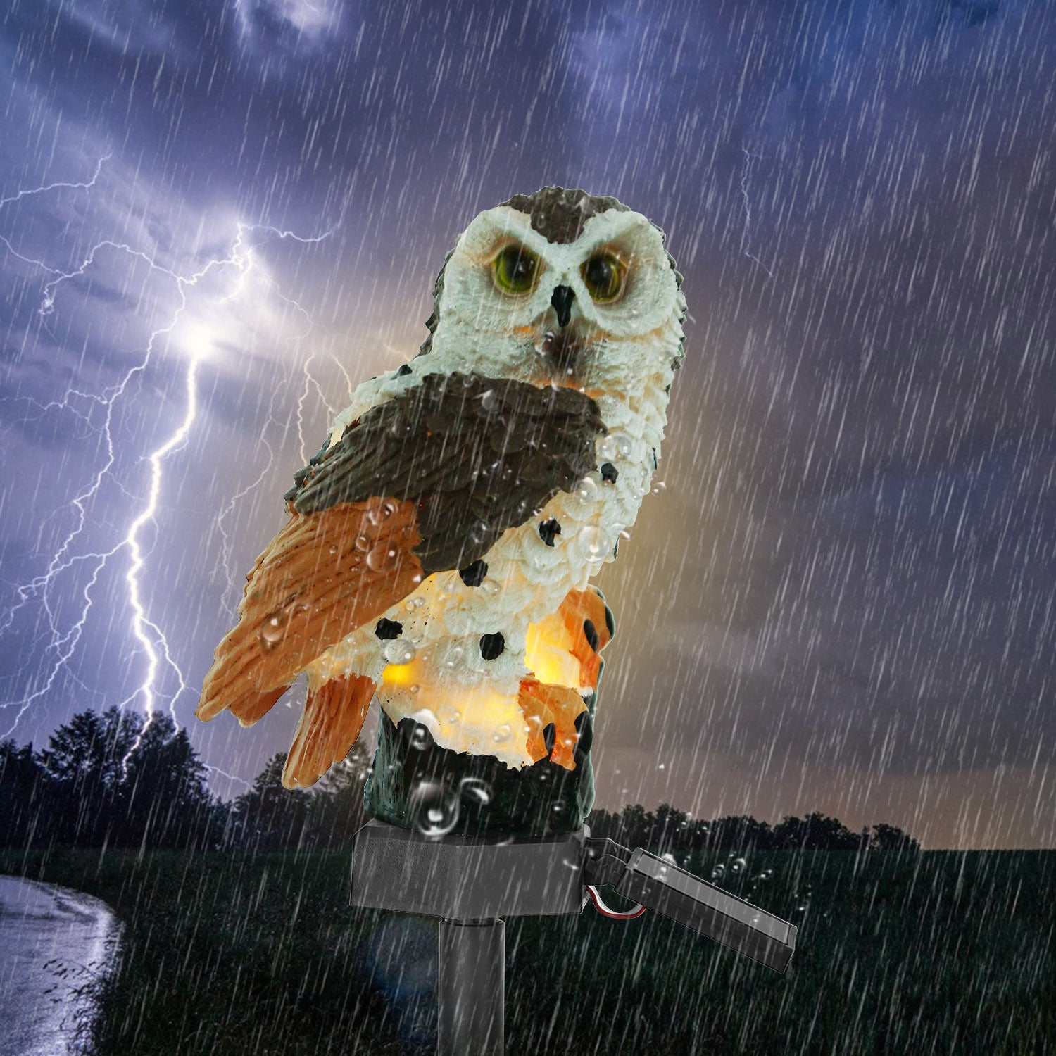 Solar Powered Owl Garden Light - HomeBrainsandBrawn