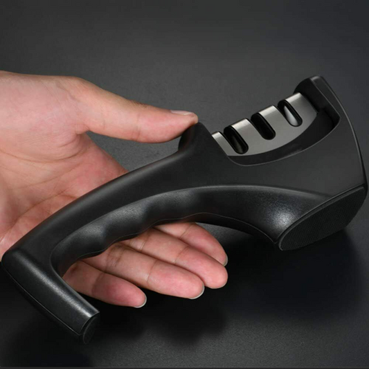 KNIFE SHARPENER Ceramic Tungsten Kitchen Knives Blade Sharpening System Tool USA XH - Home Brains And Brawn
