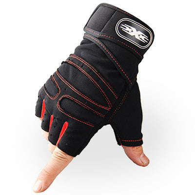 Gloves Weight Exercises Half Finger Lifting Gloves Body Building Training Sport Gym Fitness Gloves for Men Women - Home Brains And Brawn