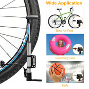 Mini Bike Pump Portable Bicycle Tire - Home Brains And Brawn