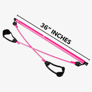 2 Latex Exercise Resistance Band - 2-Section Sticks - Home Brains And Brawn