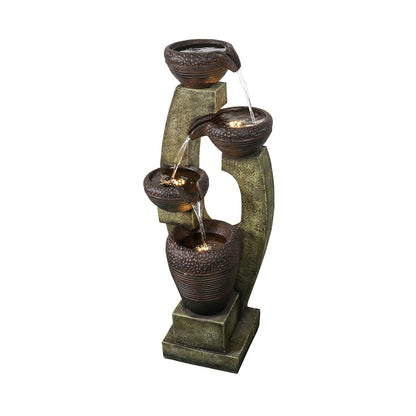 40inches Tall Modern Outdoor Fountain - HomeBrainsandBrawn