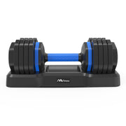 Adjustable Dumbbell - 55lb Single Dumbbell with Anti-Slip Handle - Home Brains And Brawn