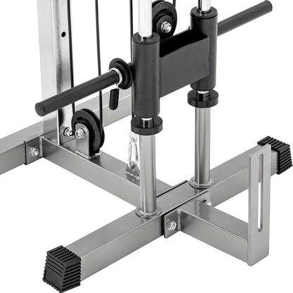 Lat Pulldown Machine Home Gym Fitness Silver - Home Brains And Brawn