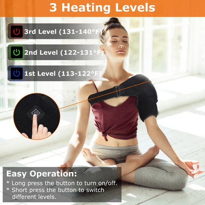 Heated Shoulder Brace Electric Heating Pad - Home Brains And Brawn