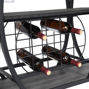 Industrial Bar Cart Kitchen Bar&Serving Cart - HomeBrainsandBrawn