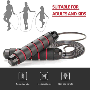 Jump Rope Gym Aerobic Exercise Boxing Skipping Adjustable Bearing Speed Fitness XH - HomeBrainsandBrawn