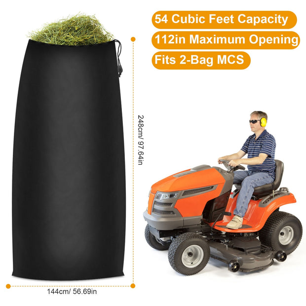 Lawn Tractor Leaf Bag 54 Cubic Feet Standard Garden Waste Collection Bag - HomeBrainsandBrawn