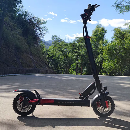 500W 10 inch off-road foldable electric scooter for adult with APPS Max load 330lb - Home Brains And Brawn