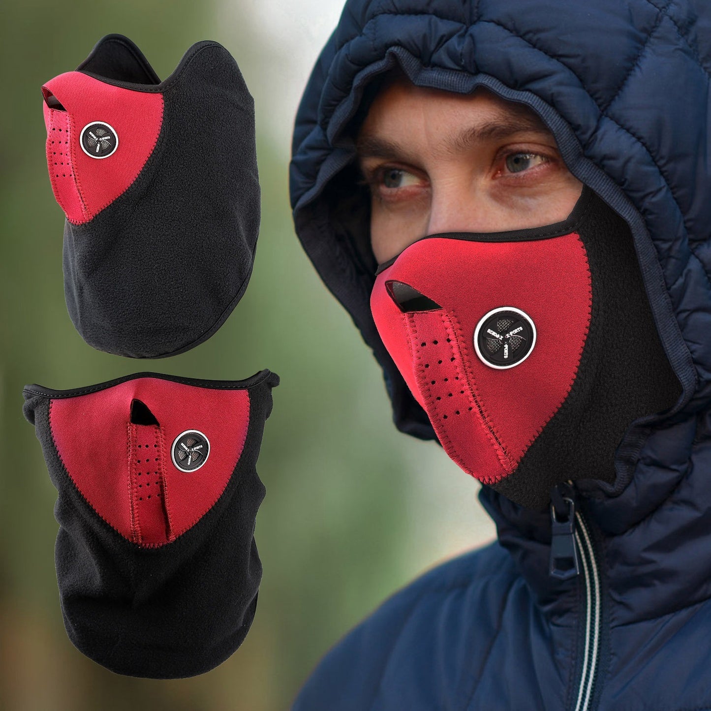 Half Face Mask Breathable Windproof Dustproof Neck Warmer