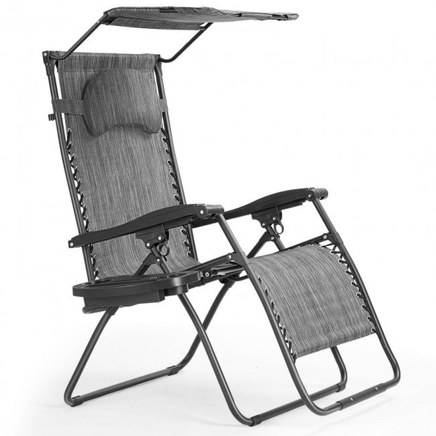 Folding Recliner Lounge Chair - HomeBrainsandBrawn
