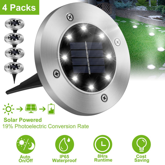 Solar Powered Ground Light Outdoor - Home Brains And Brawn