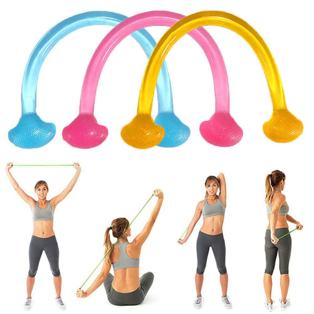 Yoga Pilates Elastic Pull Rope Gym Fitness Workout Silicone Resistance Band