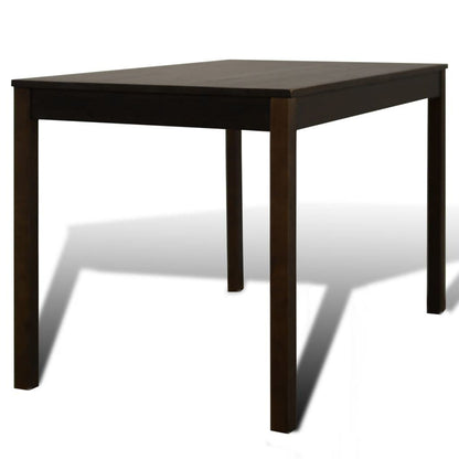 Wooden Dining Table with 4 Chairs Brown - Home Brains And Brawn