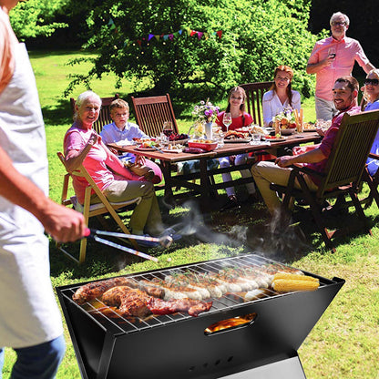 Portable BBQ Barbecue Grill Foldable Charcoal Grill - Home Brains And Brawn