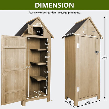 Compact Outdoor Garden Tools Storage Shed - Home Brains And Brawn