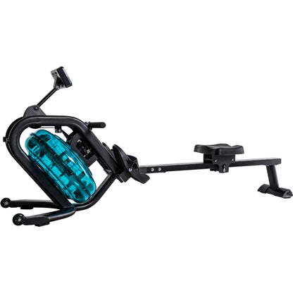 Water Rowing Machine Rower with LCD Monitor - Home Brains And Brawn