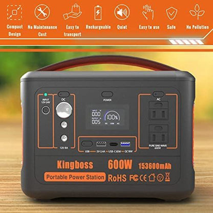 Portable Power Station Solar Generator - HomeBrainsandBrawn