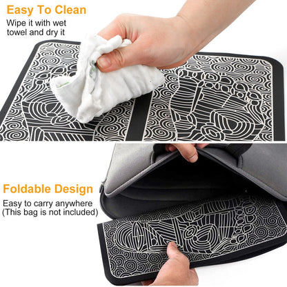 EMS Foot Massage Pad Electric Stimulator Massager Unit Rechargeable Leg Reshaping Muscle Pain Relax - Home Brains And Brawn