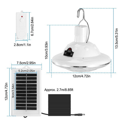Solar Camping Light Hanging LED Bulb Lamp Portable Lantern Emergency Light - HomeBrainsandBrawn