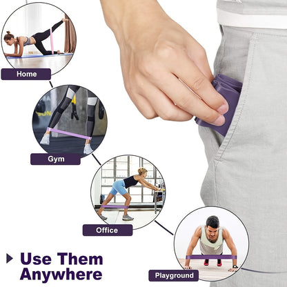 5pcs/set Different Stretch Band; Resistance Tape - Home Brains And Brawn