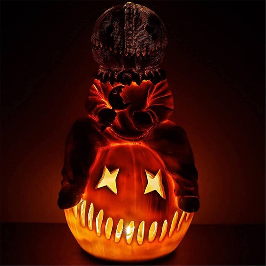 Halloween Michael Myers Pumpkin Statue LED Light - HomeBrainsandBrawn