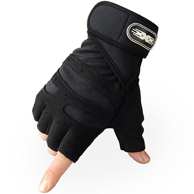 Gloves Weight Exercises Half Finger Lifting Gloves Body Building Training Sport Gym Fitness Gloves for Men Women - Home Brains And Brawn