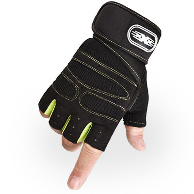 Gloves Weight Exercises Half Finger Lifting Gloves Body Building Training Sport Gym Fitness Gloves for Men Women - Home Brains And Brawn