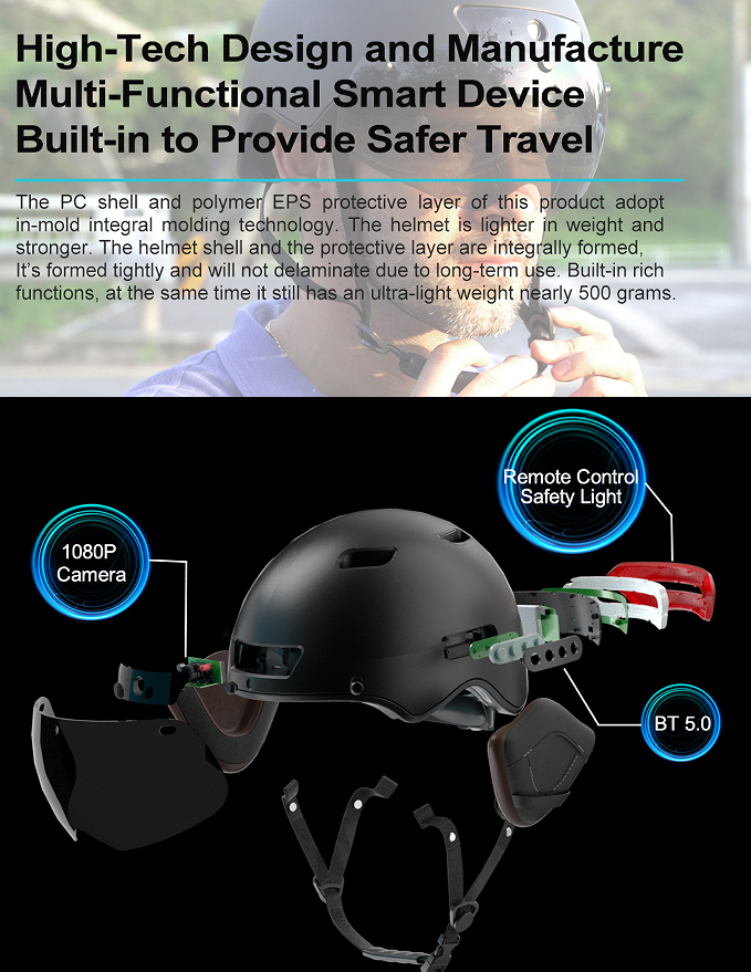 motorcycle helmet Bicycle helmet Bluetooth helmet Smart Bluetooth helmet