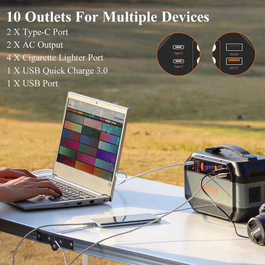 330W Solar Portable Power Station - Home Brains And Brawn