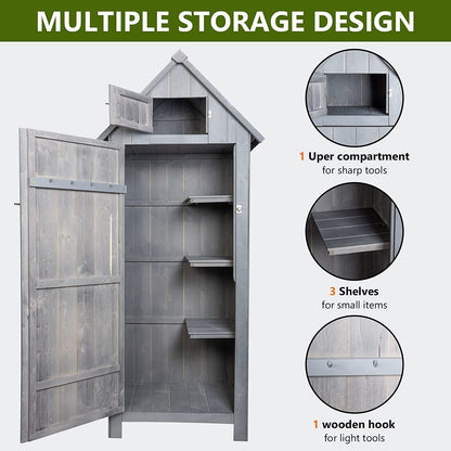 Compact Outdoor Garden Tools Storage Shed - Home Brains And Brawn