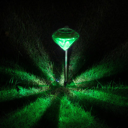 Solar Garden Light Outdoor Diamond LED Light - Home Brains And Brawn