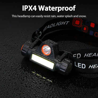 2 Packs Rechargeable Headlamp IPX4 Waterproof Headlight Flashlight - Home Brains And Brawn