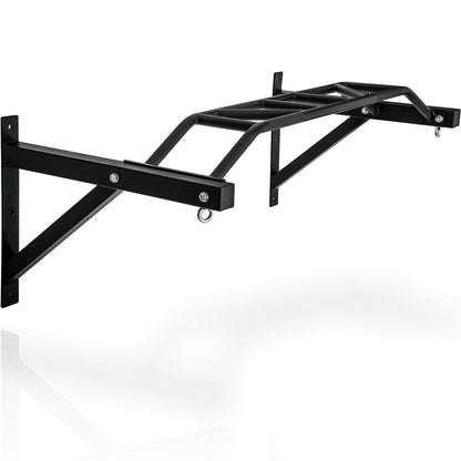Pull Up Bar Wall Mounted Multi-Grip w/Hangers for Punching Strength Training - Home Brains And Brawn