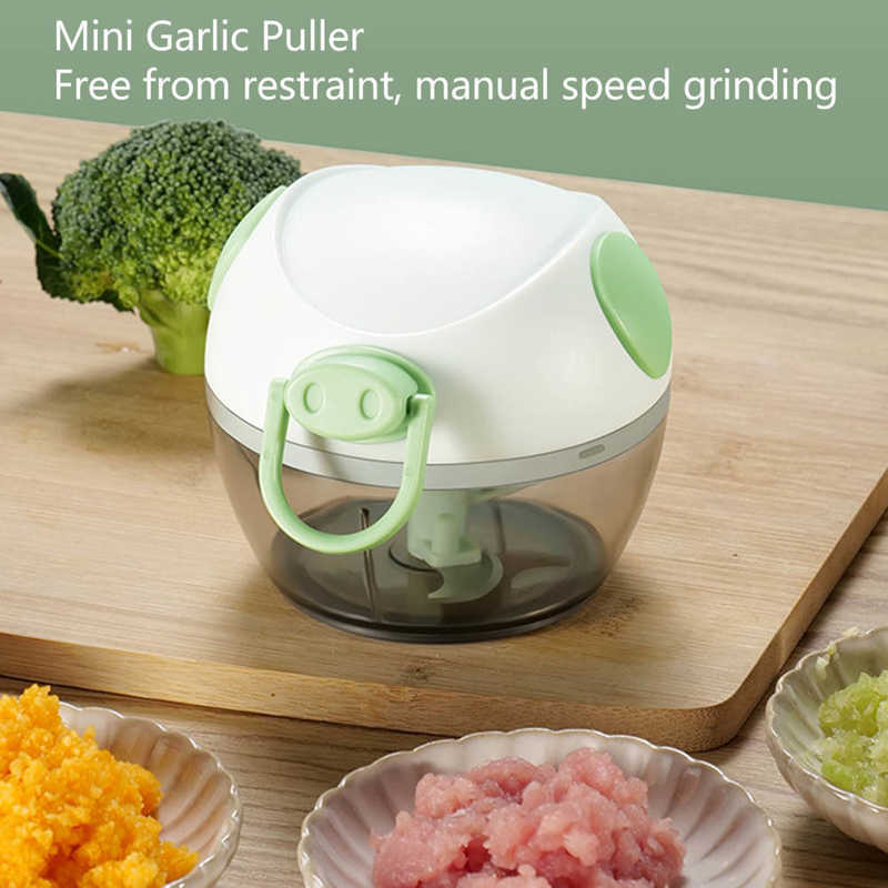 Manual Meat Mincer Garlic Chopper Rotate Garlic Press Crusher Vegetable Onion Cutter