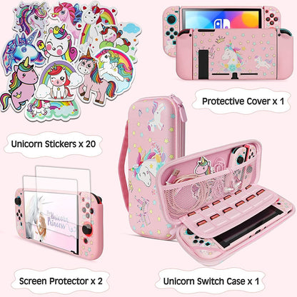 Pink Unicorn Carrying Case Compatible - Home Brains And Brawn