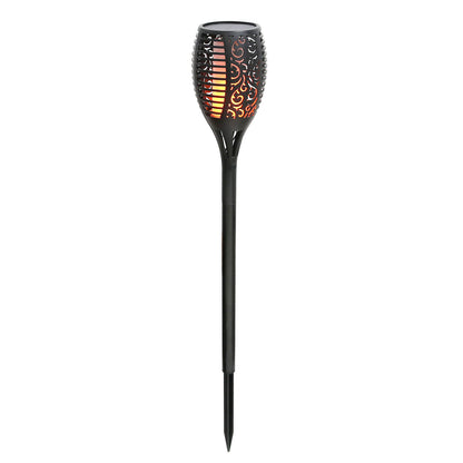 96 LEDs Solar Flame Torch Light Waterproof Flickering Flame Lamp - Home Brains And Brawn