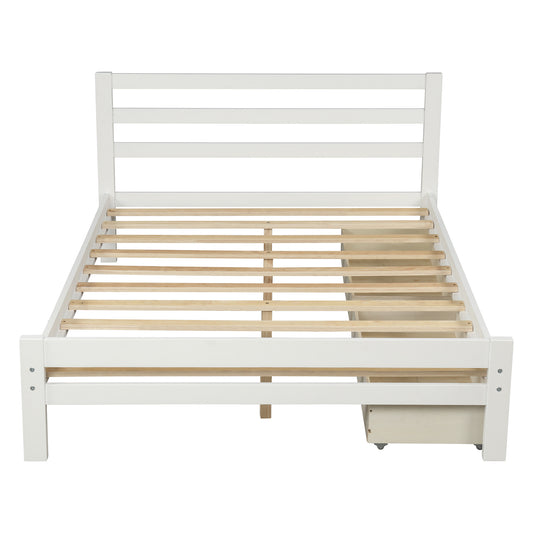 Full Size Bed Frame with Storage - Home Brains And Brawn