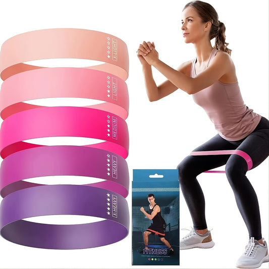 5pcs/set Different Stretch Band; Resistance Tape - Home Brains And Brawn