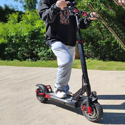500W 10 inch off-road foldable electric scooter for adult with APPS Max load 330lb - Home Brains And Brawn