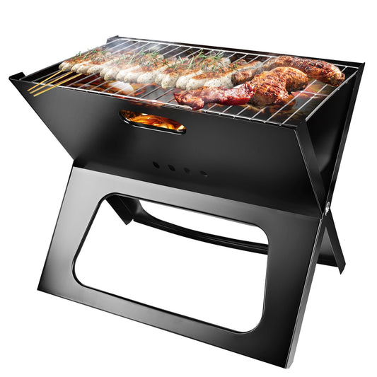 Portable BBQ Barbecue Grill Foldable Charcoal Grill - Home Brains And Brawn