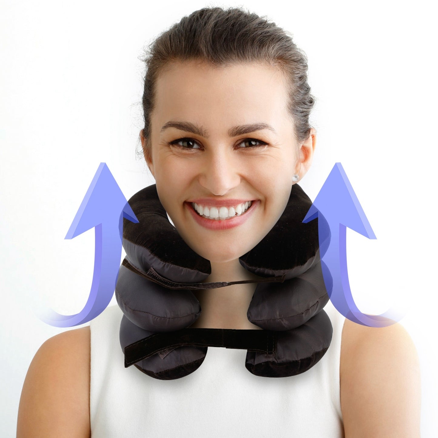Inflatable Cervical Neck Traction Pillow Neck Shoulder Spine Alignment Pump